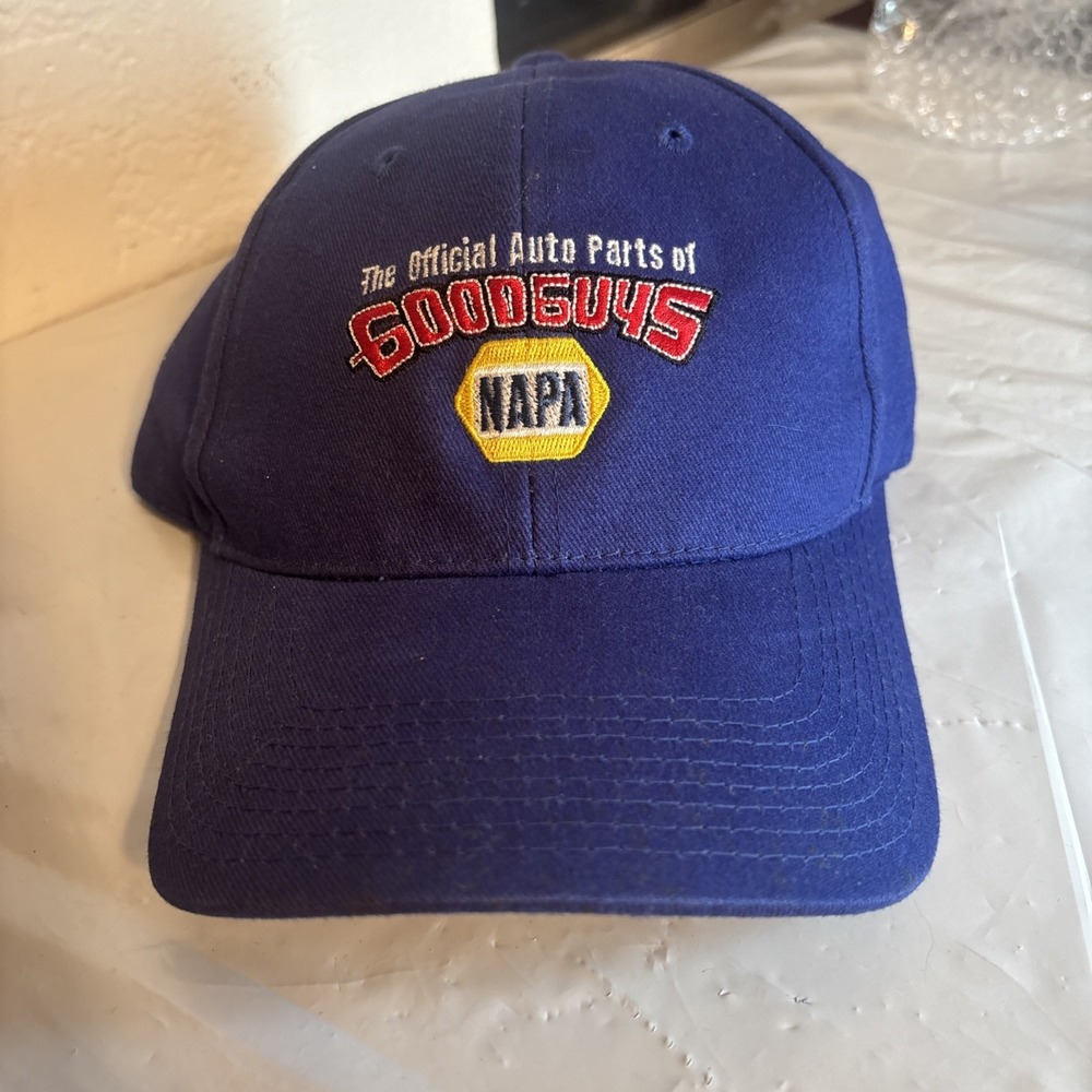NAPA Good Guys Hat Adult Strapback Blue Baseball‎ Cap Auto Parts Hot Rod